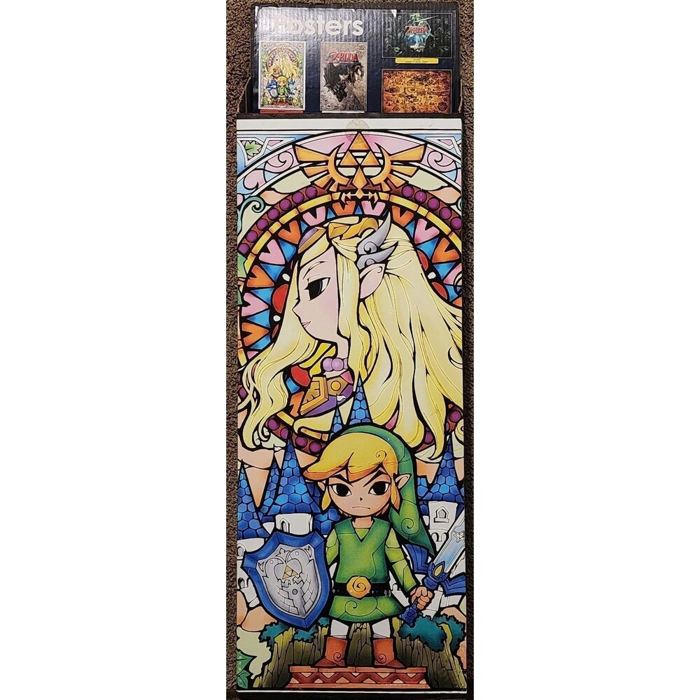 Legend Of Zelda Retail Poster Display Aprox 44" x 5" x 14", No Posters Included
